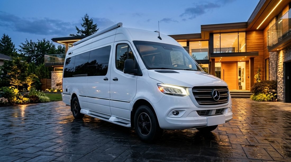 Hire Mercedes-Benz Sprinter Van chauffeur Dubai